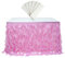 rismart Multistrato Tulle Gonna da Tavolo, Tutu Gonne per Tavolo Compleanno Feste Rosa,77 H x L 187 cm