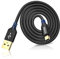 Mini USB 2.0 to Mini B Cable - 3M Braided Data & Charging Cable Compatible with PS3 Controller, Garmin GPS, Blue Yeti, Hero 3/4, Dash Cam, Nikon, Canon (Black)