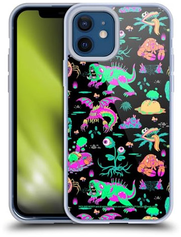 Head Case Designs Officially Licensed Rick And Morty Aliens Season 3 Graphics Soft Gel Case Compatible With Apple iPhone 12 / iPhone 12 Pro