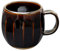 Tasse à Café et Thé en Céramique Couleur Marron Chocolat Fabriquée au Japon, Accessoire Tasse en Céramique avec Poignet Pour Boisson Chaude et Froide, Ensemble avec Porte Filtre Asayu Japan