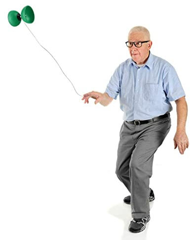 HH-CC Dreifach gelagertes Diabolo, Diabolo-Lager, chinesisches Yoyo-Spielzeug mit 2 Paar Holzstöcken, umweltfreundliches Material, für Anfänger im Innen- und Außenbereich, fortgeschrittene Spieler