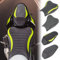 Motorrad Leder Solo Sitz Vorne Fahrer Sitzkissen Sattel Sitzbezug Sitzbank Kompatibel mit Z900 Z 900 2017 2018 2019 2020 2021 2022 2023 2024, Schwarz