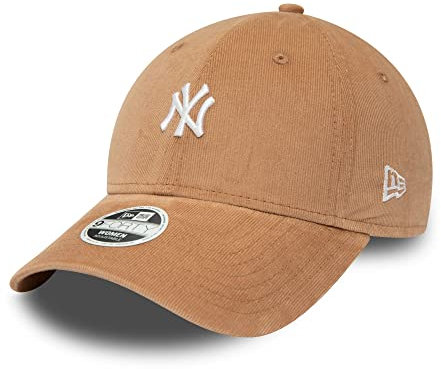 New Era New York Yankees Baseball Cap braun Cord MLB Kappe Strapback-Verschluss Damen Frau - One-Size