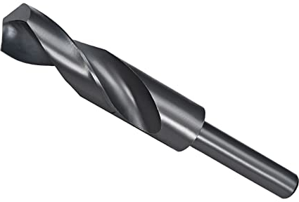 CoCud Réduit Tige Foret Forage, 22mm Coupe Bord 1/2 Tige, Nitrure Enduit Haut Vitesse Acier 6542 Tordu Foret Forage - (Applications: pour Inox Acier Metal Bois)