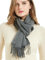 Novawo Weiche und warme Wollschals für Damen und Herren für den Winter, grau, One size