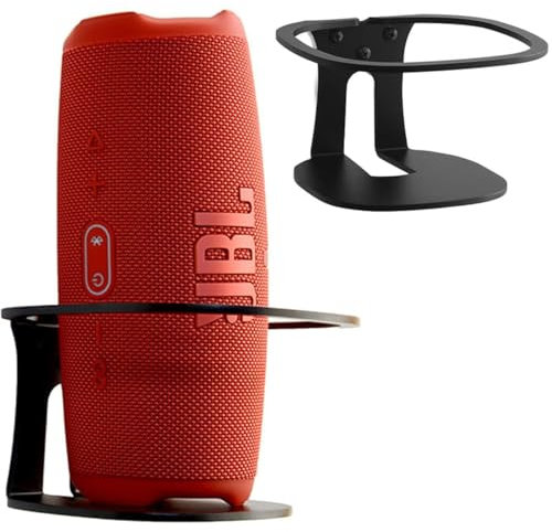 Aokicase Compatible with JBL Charge 5 Holder Wall Mount JBL Charge 5 Stand Accessories, Smart Home Speaker Accessories Rack (Black) 2 Pieces