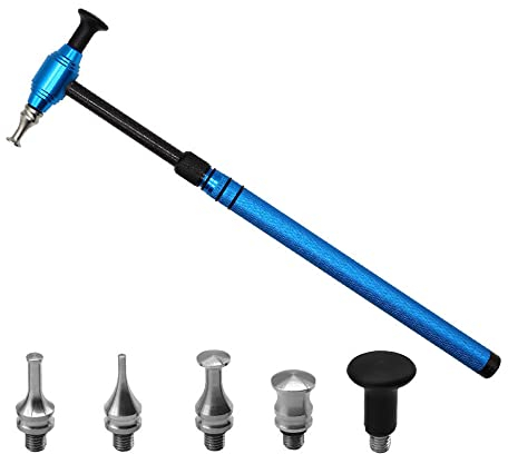 Sunydog Attrezzo di riparazione per ammaccature auto, martello telescopico in lega di alluminio con 5 teste knock-down, kit di strumenti per la rimozione dei denti
