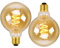 Gokoly LED E27 Vintage Light Bulbs, Edison Large Screw LED Filament Bulb 4W Globe Spiral LED Bulbs Decorative Light Bulbs Old Fashioned Bulbs, Warm White 2200K, 40W Equivalent, Pack of 2