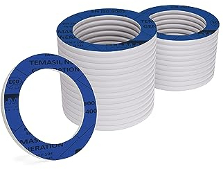 KKMSEALS Dichtungsringe Set Sanitär - Wasserhahn Dichtung 3/8” - Flachdichtung Gummi - Dichtungen aus Mineralfaser und NBR-Kautschuk - Dichtungsring Blaue - Dichtungsset (25 Stück, 14x7,5x2mm)