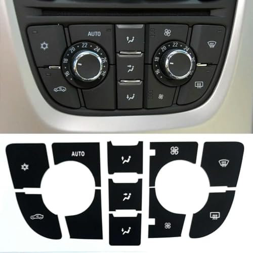YCSYHQM Für OPEL ASTRA J Button Aufkleber Klima Radio Panel Reparatur Für Opel Astra J GTC Autozubehör Nachbearbeitung Meriva B Schalter