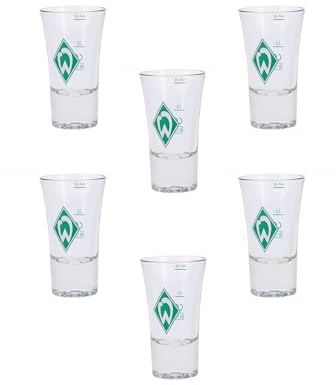 SV Werder Bremen Schnapsglas Raute 4cl Fanartikel 6er Set