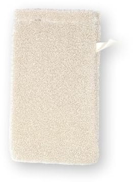 sositex | Chaussure à Main de Toilette, 14 x 25 cm, Gamme de qualité supérieure, Produit en Lin de qualité supérieure, fabriqué dans l'UE (Blanc)