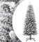Künstlicher schlanker Weihnachtsbaum, Weihnachtsbaum aus grüner Kiefer, schlanker Bleistift-Weihnachtsbaum mit Ständer und beflocktem Schnee, für drinnen und draußen, Zuhause,