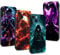 Eouine 4 Pack Phone Case For iPhone 14 6.1'', Anime Shinobu Tengen Muichirou Kyoujurou Cartoon Pattern Shockproof Soft Aesthetics Design Full lens Protection Cover for Children Boy Girl