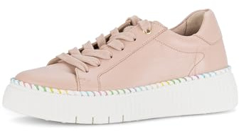 Gabor Damen Low-Top Sneaker, Frauen Halbschuhe,schnürschuhe,schnürer,straßenschuhe,Strassenschuhe,Sportschuhe,Rouge (Pastell),41 EU / 7.5 UK