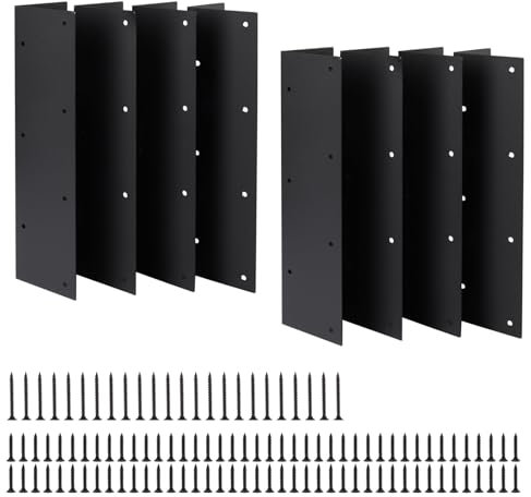 Tefola 8 Sets Eckwinkel für Gartenbeete, Hochbeete für 20-24 Zoll Große Beete, 11 X 3 X 3 Zoll Große Metalleckwinkel, mit Schrauben, Geeignet für Gärten, Gemüsegärten, Holztische und -Stühle