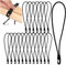 Tkxjry 20 Elastici Cinghie Di Fissaggio Per Telone, Tenditori Per Teloni Con Ganci, Corde Elastiche Con Gancio, 26 Cm Corde Elastiche Per Teloni, Per Teloni, Tenda E Campeggio (26cm,Nero)