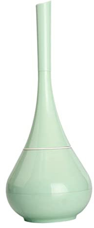 MAGICLULU Escobilla Inodoro Compacta Verde con Soporte y Cepillo Suave para Limpieza Profunda Baño Mango Antisalpicaduras Plástico Abs y PP Resistente para Hogar y Oficina