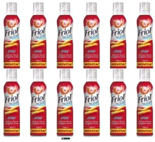 Friol Olio Spray per Friggitrice ad Aria Calda, 150 ml, Confezione da 12 Bottiglie, + key smarter italy shop service