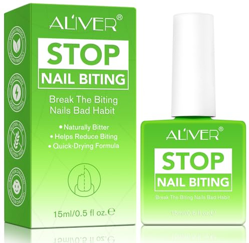 Stop Nägelkauen Nagellack,15ML Natürlicher Bitternagellack Für Kinder und Erwachsene, Schnelltrocknende Flüssigkeit gegen Daumenlutschen, Sichere Nagelpflegelösung