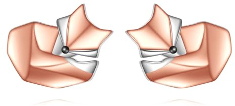 Fuchs Ohrstecker aus Sterlingsilber Niedlicher Tier-Schmuck als Geschenk für Frauen und Töchter