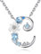 VIKI LYNN Damen Initiale Halskette Buchstabe C Alphabet Anhänger Schmuck 925 Sterling Silber und Zirkonia Anfangsbuchstaben Personalisierte Geschenke für Mädchen Frauen