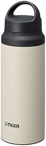 Tiger Bouteille isotherme Active Model MCZ-S 600 mL, poignée ergonomique, large ouverture, sans BPA, conservation froid 24h et chaud 12h, conçue au Japon, couleur blanc loup arctique