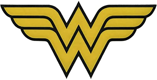 Aufnäher mit Wonder Woman-Logo, Aufbügel Patches, zum Aufbügeln auf der Rückseite, Comics-Helden-Applikation, Stickerei, Dekoration für Kleidung