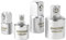 DAKCOS Adapter-Satz Adapter-Set Stecknuss-Adapter | 4-tlg. | 1/4 auf 3/8, 3/8 auf 1/4, 3/8 auf 1/2, 1/2 auf 3/8, mattierte Chromoberfläche | CR-V