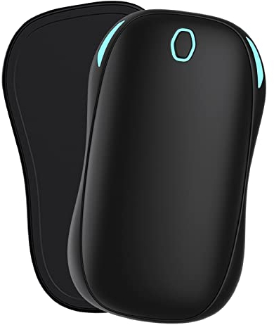 Milduall Hand Warmers Rechargeable, 2 in 1 Magnetic Electronic Pocket Heater Power Bank Portable, 2-Pack 5000mAh, 3 Heating Levels, Gadget for Outdoors, Camping, Hiking