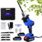 Scie sabre sans fil avec 2 batteries de 1500 mAh et chargeur, 680 W 21 V Scie à main électrique puissante avec lampe de travail LED et 1900 tr/min pour la coupe du bois et du métal