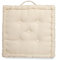 Roseley 100% Cotton Seat Booster Chair Pad 45 x 45cm Thick Sofa Armchair Seat Cushion Firm Support Adults Elderly Pregnancy Pets Chunky Dining Cushion [Cream]