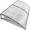 Front Door Canopy Outdoor Awning Shelter 190 x 100 cm Window Rain Roof Cover With Polycarbonate Roofing Sheets Porch Shade Patio UV Protection Back Door Porch Canopies, Grey