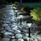 GIGALUMI Lot de 10 lampes solaires d'extérieur étanches pour l'extérieur, lampes solaires d'extérieur pour terrasse, pelouse, cour et paysage