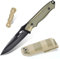SMITH CHU Coltello da esterno con Paracord Coltello da sopravvivenza con fodero Coltello da caccia Full Tang Lama fissa Manico in lega Regalo per uomo