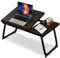 Laptoptisch Klappbar Betttisch Notebooktisch Betttablett Frühstückstablett PAD Ständet Tabletttisch Laptop Table mit Getränkehalter 5 Neigungswinkel für Bett & Couch (55 x 33 x 24 cm)