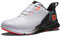 FootJoy Men's Fuel Golf Shoe, White Black Orange, 40.5 EU