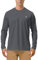 Roadbox Men's UPF 50+ UV Sun Protection Shirts, Long Seleeve Swim Rash Guard Quick Dry, SPF Breathable Gym T-Shirt for Running Hiking Fishing Dark Gray