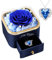 FRFG Rose Eternelle avec Collier Coeur, Roses Préservé avec Bijoux, Cadeau Anniversaire Femme, pour Épouse Maman Idee Cadeau avec Bijoux Fête des Mères Noël - Bleu