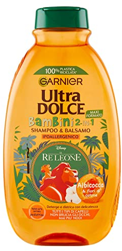 Garnier Ultra Doux Enfants Shampooing 2 en 1 Abricot/Fleur de Coton 300 ml