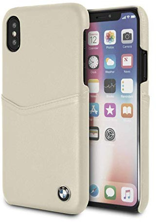BMW BMHCPXGLCSTA CG Mobil Handyhülle für Apple iPhone X Beige