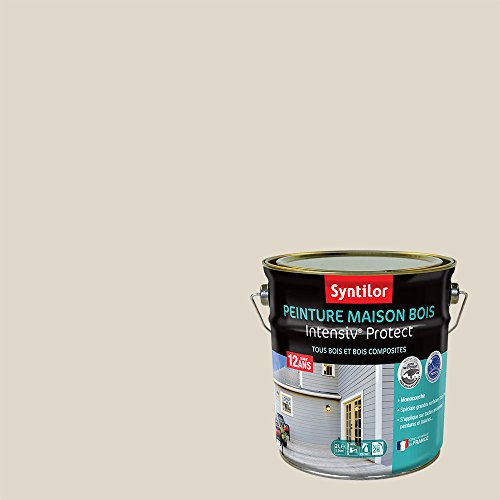 Syntilor - Peinture Maison Bois Intensiv Protect 12 Ans Beige Patiné Satiné 2L