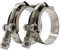 Roadformer 2 T-Bolt Hose Clamp - Working Range 46mm - 52mm for 2 Hose OD, Stainless Steel Bolt, Stainless Steel Band Floating Bridge and Nylon Insert Locknut (46mm - 52mm, 2 pack)