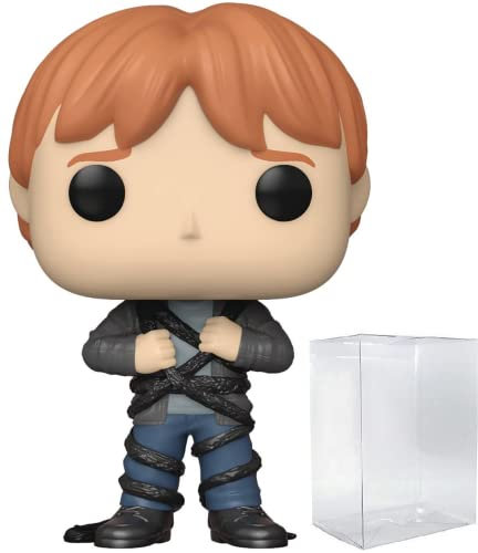 HARRY POTTER 20e anniversaire – Ron Weasley in Devil's Snare Funko Pop ! Figurine en vinyle (livrée avec étui de protection compatible Pop Box), multicolore, 9,5 cm