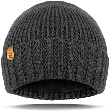 Migliore Wear Wollmütze Herren, Winter Strickmützen für Damen Herren, Thinsulate Winddichte Wintermütze, Warme Beanie Mütze für Unisex