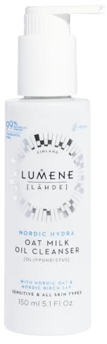 LUMENE [LÄHDE] Oat Milk Oil Cleanser | Entfernt sanft Make-up und Unreinheiten | Pflegende Zweiphasenformel mit Hafermilch und nordischen Ölen | Beruhigt und macht die Haut weich | Vegan | 150 ml