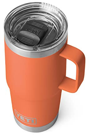 Yeti Rambler 20 oz Travel Mug, Stainless Steel, Vacuum Insulated with Stronghold Lid, High Desert Clay