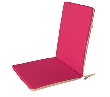 Atout Ciel Sitzkissen für Outdoor-Sessel, zweifarbig, aus wasserabweisendem Stoff, 90 x 40 cm, 4 Varianten