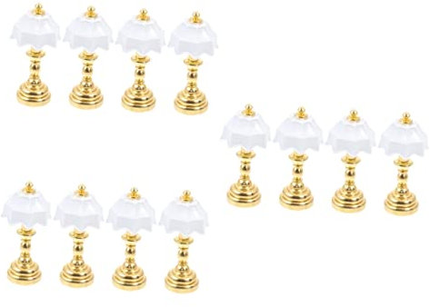 Tofficu 12 Pcs Dollhouse Table Lamp Dollhouse Lights Battery Operated Tiny Lamp Ornament Dollhouse Lighting Dollhouse Night Lamp Dollhouse Lamp Model Metal Model Iron Accessories Mini Ob11