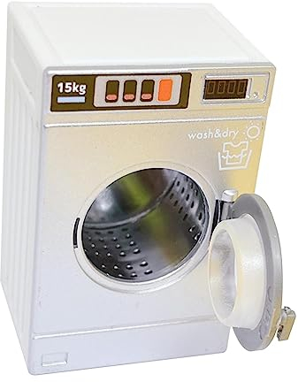 Harilla Puppenhaus Waschmaschine 1:12 Kinder Vorgeben Spielzeug Puppenhaus Zubehör, Mini-Puppenhaus-Möbel für Geburtstagsgeschenke Kinder